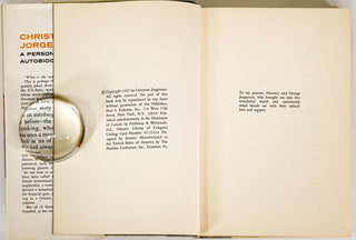 Jorgensen, Christine. (1926–1989) Christine Jorgensen: A Personal Autobiography - SIGNED