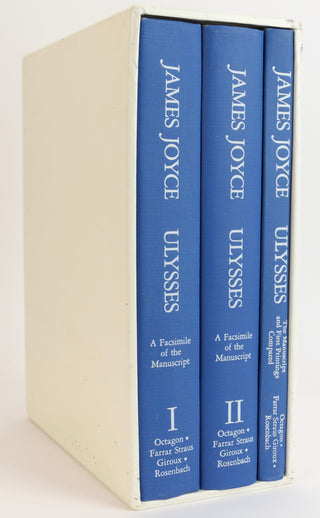 Joyce, James. (1882–1941) [introduction by Harry Levin, bibliographical preface by Clive Driver] [Bidart, Frank. (b.1939)] ULYSSES: A Facsimile of the Manuscript - EX FRANK BIDART