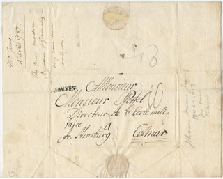 Jung-Stilling, Johann Heinrich. (1740–1817) Autograph Letter to Monsieur Pfeffel, 1787
