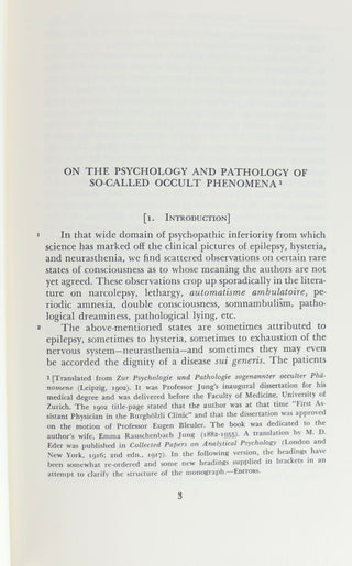 Jung, Carl Gustav. (1875 - 1961)  [Bidart, Frank. (b. 1939)] "The Collected Works of C. G. Jung: Bollingen Series XX" - THE COPY OF FRANK BIDART