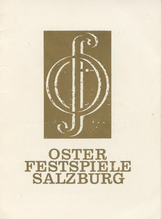 Karajan, Herbert von. (1908–1989) & Freni, Mirella. (1935–2020) Signed membership card of Salzburg Easter Festival, 1975