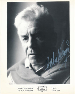 Karajan, Herbert von. (1908–1989) Signed Photograph