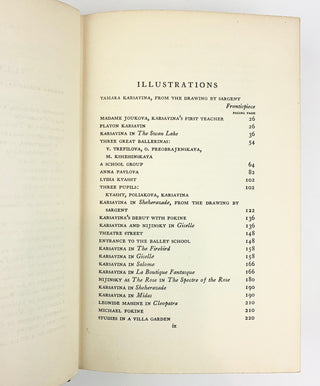 [Ballets Russes] Karsavina, Tamara. (1885–1978) Theatre Street  - INSCRIBED