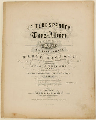 Kral, Johann Nepomuk. (1839–1896) & Mates, Franz. (1831–1873) etc. Heitere Spenden / Tanz-Album / Auf das Jahr / 1860 / für Pianoforte