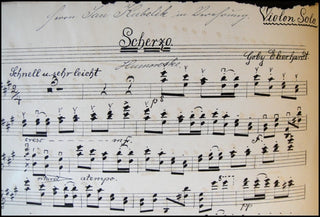 Kubelík, Jan. (1880–1940) Signed Program and Inscribed Music from his Collection.