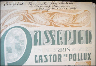 Kubelík, Jan. (1880–1940) Signed Program and Inscribed Music from his Collection.