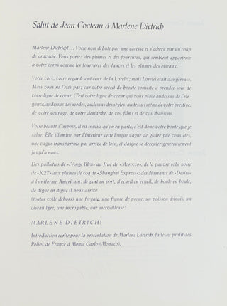 Dietrich, Marlene (1901–1992) & Bacharach, Burt. (1928-2023) "Marlene Dietrich & Burt Bacharach Live in Concert" - SIGNED 1960 SOUVENIR PROGRAM
