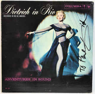 Dietrich, Marlene (1901–1992) "Dietrich in Rio" - SIGNED LP