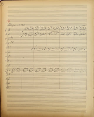 Revueltas, Silvestre. (1899–1940) "Colorines" - Complete Autograph Musical Manuscript