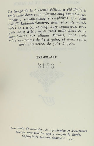 Camus, Albert. (1913–1960) [Vinci, Jean. (1921-2010)] "La Dévotion à la Croix" - INSCRIBED PRESENTATION COPY TO THE CREATOR OF ONE OF THE PLAY'S ROLES