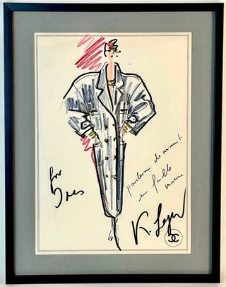 Lagerfeld, Karl. (1933-2019) Fashion Design for Inès de La Fressange