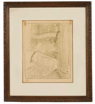 Lautrec, Toulouse. (1864–1901) [Guilbert, Yvette. (1865–1944)] Yvette Guilbert saluant le public (1898) - Lithograph