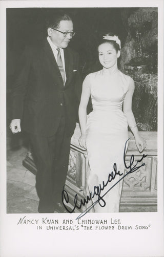 Lee, Ching Wah. (1901–1980) [Kwan, Nancy. (b. 1939)] "Flower Drum Song" - Signed Postcard Photograph