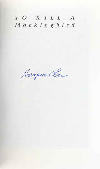 Lee, Nelle Harper. (1926-2016) "To Kill a Mockingbird" - Signed 35th Anniversary Edition