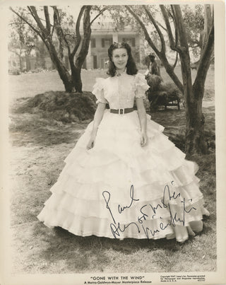 Leigh, Vivien. (1913-1967) Signed Photograph in "Gone with the Wind"