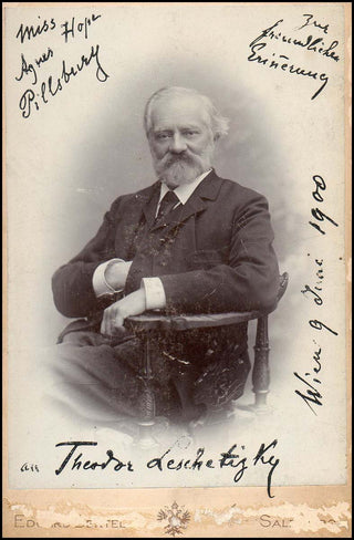 Leschetizky, Theodor. (1830–1915) Signed Cabinet Photograph