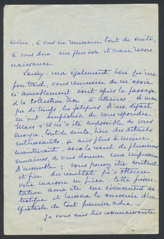 [Dior, Christian. (1905–1957)] Barrault, Jean-Louis. (1910–1994) & Renaud, Madeleine. (1900–1994) Collection of Autograph Letters and Cards to Christian Dior