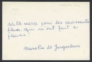 [Dior, Christian. (1905–1957)] Barrault, Jean-Louis. (1910–1994) & Renaud, Madeleine. (1900–1994) Collection of Autograph Letters and Cards to Christian Dior