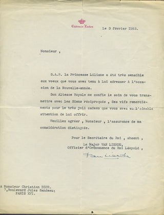 [Dior, Christian. (1905–1957)] Barrault, Jean-Louis. (1910–1994) & Renaud, Madeleine. (1900–1994) Collection of Autograph Letters and Cards to Christian Dior