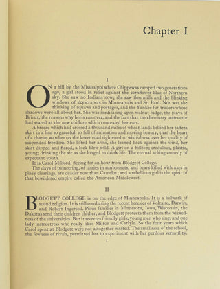 [Lewis, Sinclair. (1885–1951)] Wood, Grant. (1891–1942) "Main Street" - Signed by WOOD