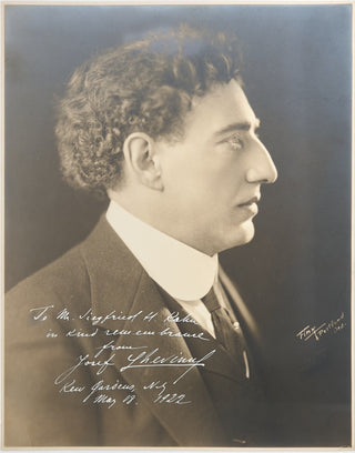 Lhevinne, Josef. (1874 - 1944) Signed Photograph to Siegfried Kahn