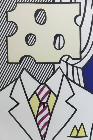 Lichtenstein, Roy. (American, 1923-1997) Jobs... Not Cheese! Moffett for Senator, 1982.