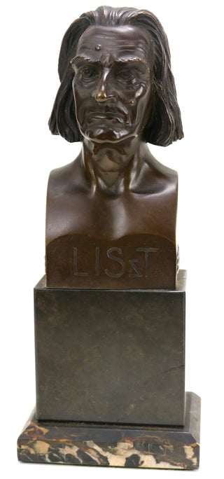 [Liszt, Franz. (1811–1886)] Bronze Portrait Bust by Fellinger, ca. 1890s