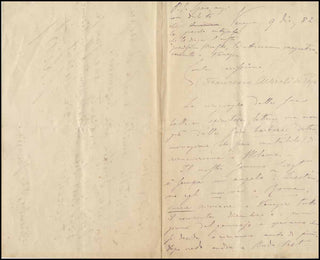 Liszt, Franz. (1811–1886) Autograph Letter to the Venetian Music Professor Ugo Bassani