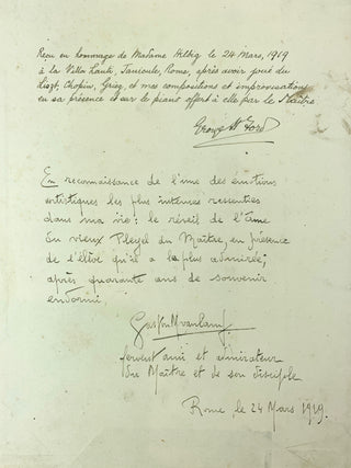 Liszt, Franz. (1811-1886) Sammelband of Works Composed or Arranged by Liszt- INSCRIBED PRESENTATION COPY TO HIS PUPIL NADINE HELBIG