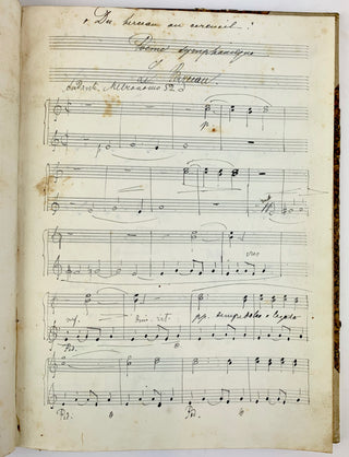 Liszt, Franz. (1811-1886) Sammelband of Works Composed or Arranged by Liszt- INSCRIBED PRESENTATION COPY TO HIS PUPIL NADINE HELBIG