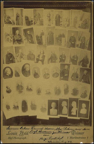 Liszt, Franz. (1811–1886) [Troetschel, Hugo. (1858–1939)] Original Held Cabinet Photograph, inscribed by Liszt-student Hugo Troetschel to composer Alexander Rihm