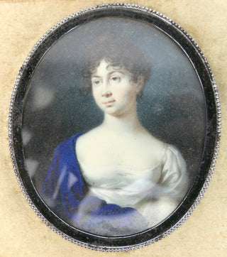 [Louise of Mecklenburg-Strelitz. (1776 - 1810)] [Miniature] Hand Painted Portrait Miniature in Fine Binding