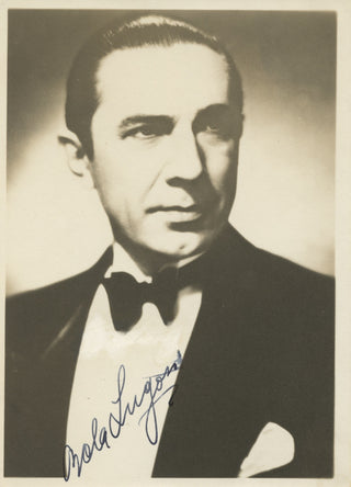 Lugosi, Bela. (1882 - 1956) Signed Photograph as Dracula
