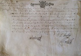 Lully, Jean-Louis. (1667–1688) [Lully, Jean Baptiste. (1632–1687)] Autograph Receipts of Wages