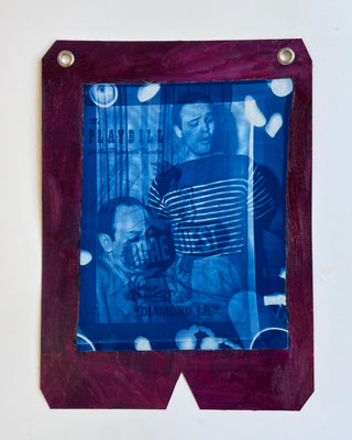 Koestenbaum, Wayne (b. 1958) Marlon Brando, Frank Loesser, and Mae West (“Diamond Lil”) Cyanotype Assemblage, 2025