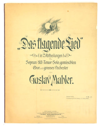 Mahler, Gustav. (1860-1911) [Mitropoulos, Dimitri. (1896–1960)] "Das Klagende Lied" - From the Collection of Mitropoulos