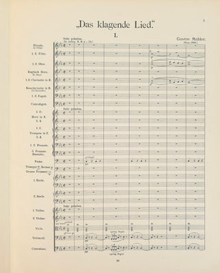 Mahler, Gustav. (1860-1911) [Mitropoulos, Dimitri. (1896–1960)] "Das Klagende Lied" - From the Collection of Mitropoulos
