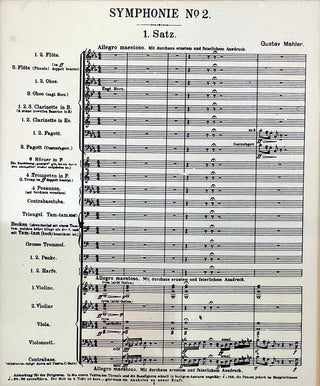 [Mahler, Gustav. (1860-1911)] Walter, Bruno. (1876–1962) Autograph Signature and Original Photograph conducting Mahler - Framed Ensemble