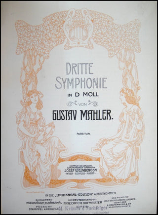 Mahler, Gustav. (1860-1911) Dritte Symphonie in D Moll.