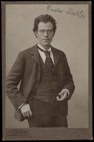 Mahler, Gustav. (1860-1911) Signed Cabinet Photograph