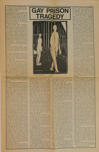 [Warhol, Andy. (1928–1987)] Malanga, Gerard. (b. 1943) & Brainard, Joe. (1941 - 1994) GAY SUNSHINE. A Journal of Gay Liberation. January/February 1974. No. 20.