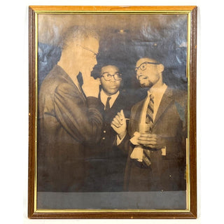 Malcolm X. (1925 - 1965) Large 1965 Photograph with Peter Bailey