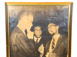 Malcolm X. (1925 - 1965) Large 1965 Photograph with Peter Bailey
