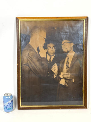 Malcolm X. (1925 - 1965) Large 1965 Photograph with Peter Bailey