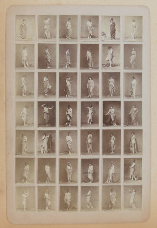 [Nude Models] [Anonymous] Male and Female Nude Studies - Four Cabinet Card Collections ca. 1880s