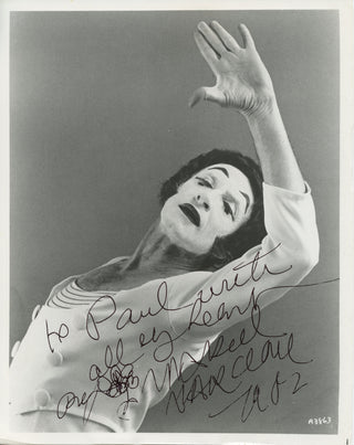 Marceau, Marcel. (1923–2007) Signed Photograph