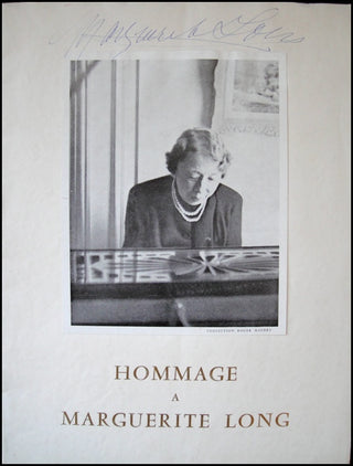 Long, Marguerite. (1874–1966) & Milhaud, Darius. (1892–1974) Signed Photograph