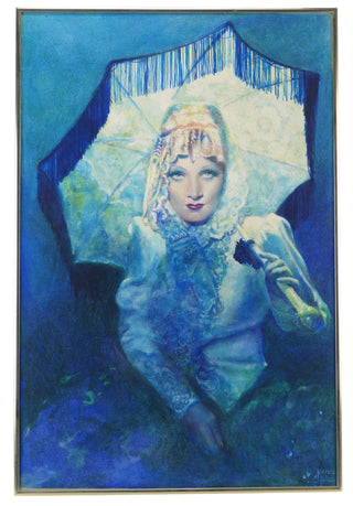 Dietrich, Marlene (1901-1992) "Marlene Dietrich" - Original Painting from her Collection