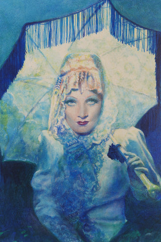 Dietrich, Marlene (1901-1992) "Marlene Dietrich" - Original Painting from her Collection