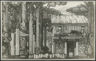 [Montemezzi, Italo. (1875 - 1952)] Marussig, Guido. (1885–1972) [D'Annunzio, Gabriele. (1863–1938)] Photograph Prints of Scenic Designs for "La Nave"